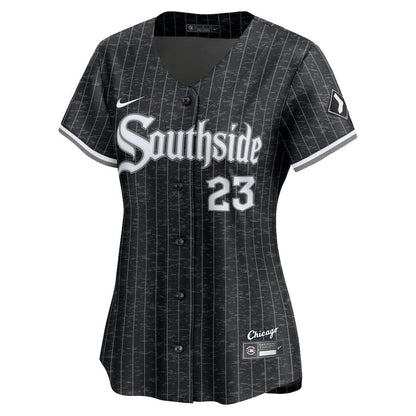 Andrew Benintendi 23 Chicago White Sox Women's 2025 City Connect Limited Jersey - Black