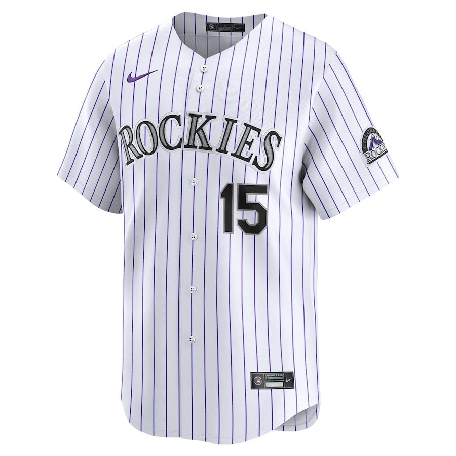 Randal Grichuk 15 Colorado Rockies Home Limited Player Men Jersey - White