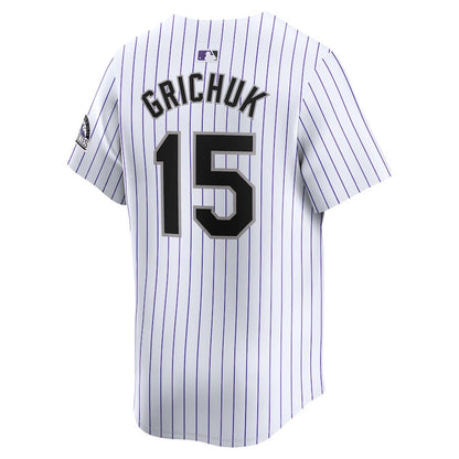 Randal Grichuk 15 Colorado Rockies Home Limited Player Men Jersey - White