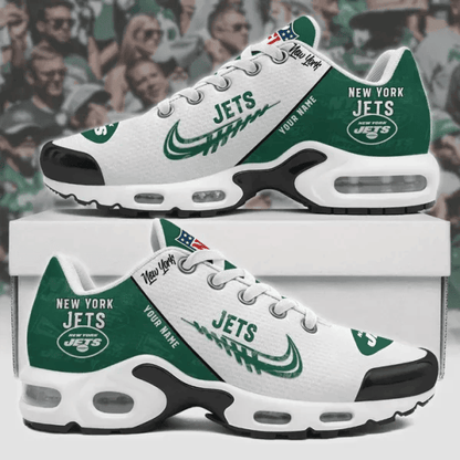 New York Jets Custom Name TN Shoes Sneakers For Men And Women - Green