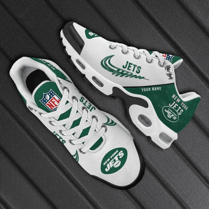 New York Jets Custom Name TN Shoes Sneakers For Men And Women - Green