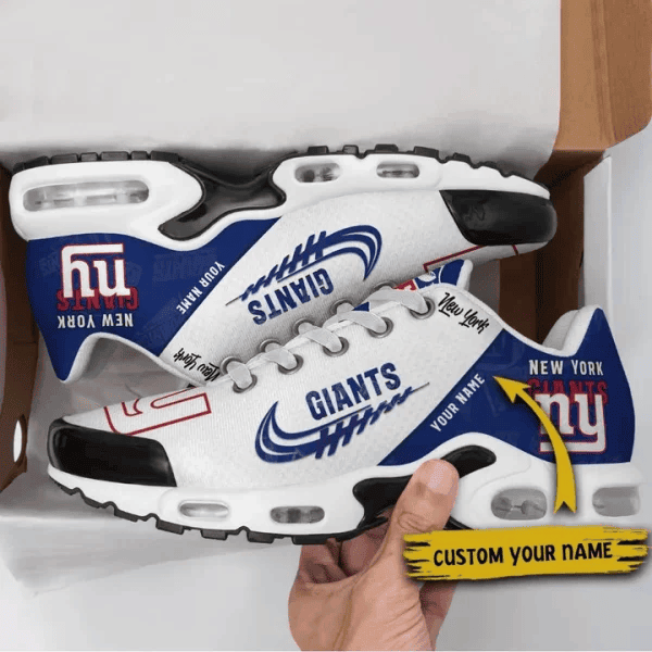 New York Giants Custom Name TN Shoes Sneakers For Men And Women - Navy