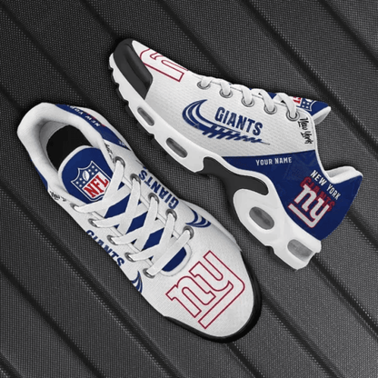 New York Giants Custom Name TN Shoes Sneakers For Men And Women - Navy