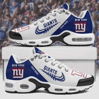 New York Giants Custom Name TN Shoes Sneakers For Men And Women - Navy