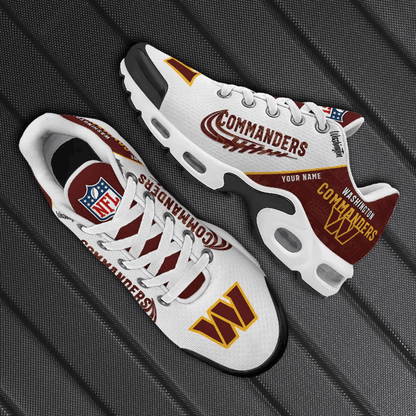 Washington Commanders Custom Name TN Shoes Sneakers For Men And Women - Red