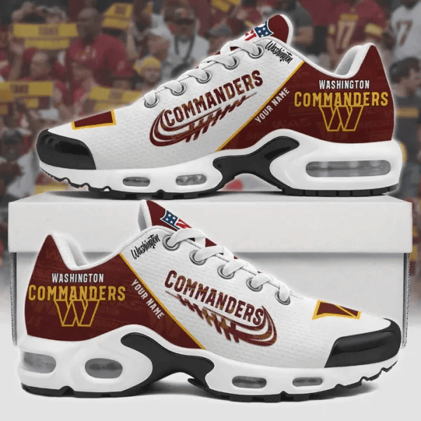 Washington Commanders Custom Name TN Shoes Sneakers For Men And Women - Red