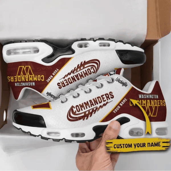 Washington Commanders Custom Name TN Shoes Sneakers For Men And Women - Red