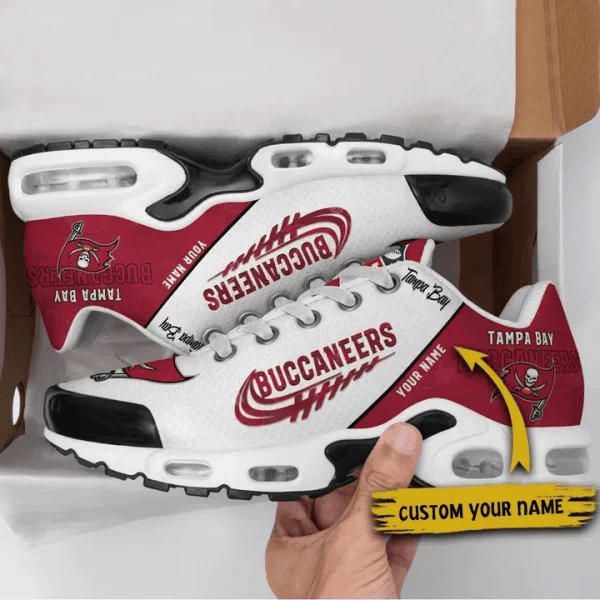 Tampa Bay Buccaneers Custom Name TN Shoes Sneakers For Men And Women - Red