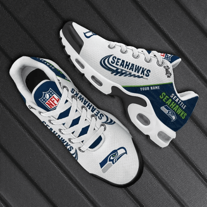Seattle Seahawks Custom Name TN Shoes Sneakers For Men And Women - Navy