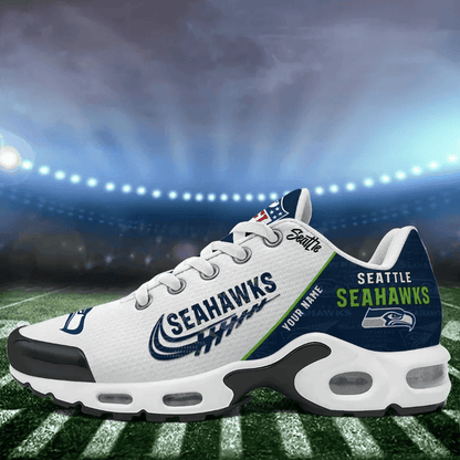 Seattle Seahawks Custom Name TN Shoes Sneakers For Men And Women - Navy
