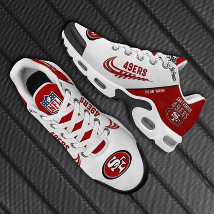 San Francisco 49ers Custom Name TN Shoes Sneakers For Men And Women - Red