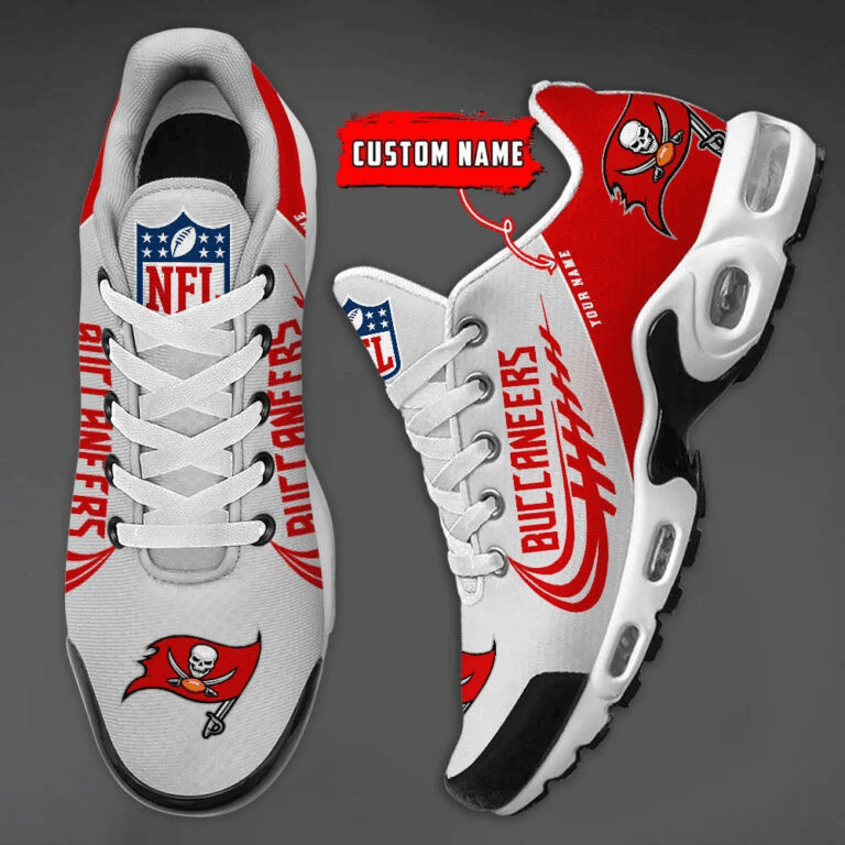 Tampa Bay Buccaneers Custom Name Air Max Shoes Sneakers For Men And Women - Red/White