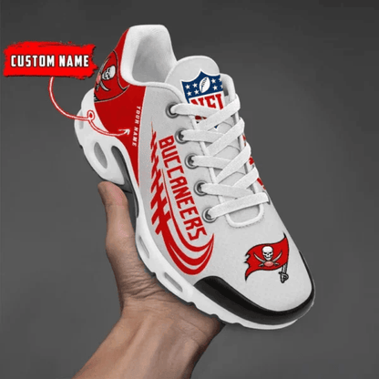Tampa Bay Buccaneers Custom Name Air Max Shoes Sneakers For Men And Women - Red/White