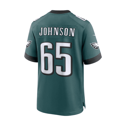 Lane Johnson 65 Philadelphia Eagles 2025 Pro Bowl Patch Game Men Jersey - Midnight Green