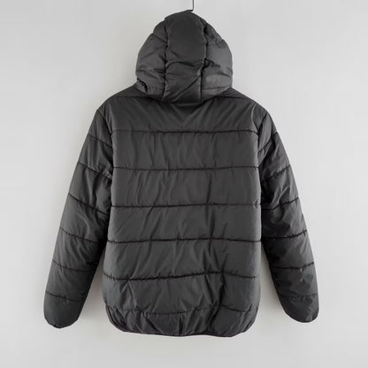 Washington Commanders Super Bowl LIX Patch Hooded Puffer Jacket - Black