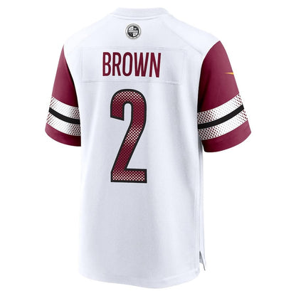 Dyami Brown 2 Washington Commanders Game Men Jersey - White