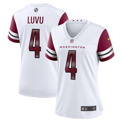 Frankie Luvu 4 Washington Commanders Women's Game Jersey - White