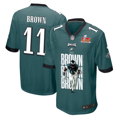 A.J. Brown 11 Philadelphia Eagles 'A.J. and the Touchdown Titans' Game Men Jersey - Midnight Green