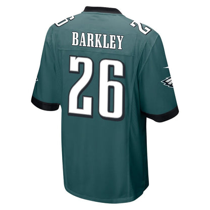 Saquon Barkley 26 Philadelphia Eagles 'Say-Say' Game Men Jersey - Midnight Green