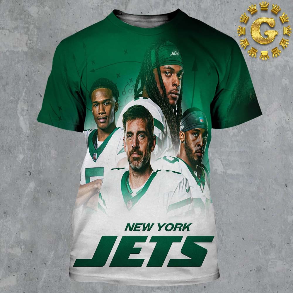 New York Jets New Poster 2024 All Over Printed T-Shirt
