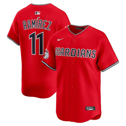 Jose Ramirez 11 Cleveland Guardians Alternate Limited Men Jersey - Red