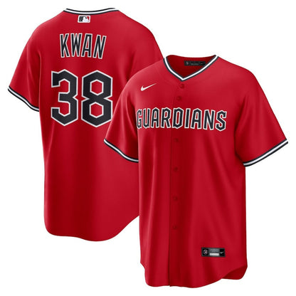 Steven Kwan 38 Cleveland Guardians Alternate 2.0 Player Men Jersey - Red