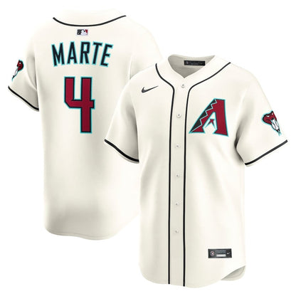 Ketel Marte 4 Arizona Diamondbacks Alternate Limited Player Men Jersey - Cream
