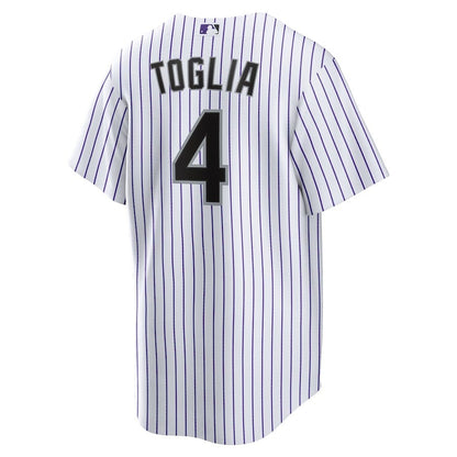 Michael Toglia 4 Colorado Rockies Home Men Jersey - White