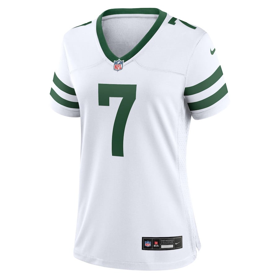 Justin Fields 7 New York Jets Game Player Women Jersey - Legacy White