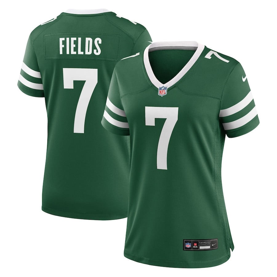 Justin Fields 7 New York Jets Game Player Women Jersey - Legacy Green