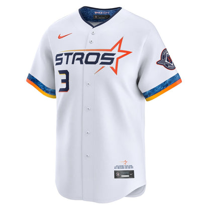Jeremy Peña 3 Houston Astros 2025 City Connect Limited Player Men Jersey - White