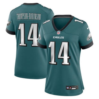 Dorian Thompson-Robinson 14 Philadelphia Eagles Women's Team Game Jersey - Midnight Green