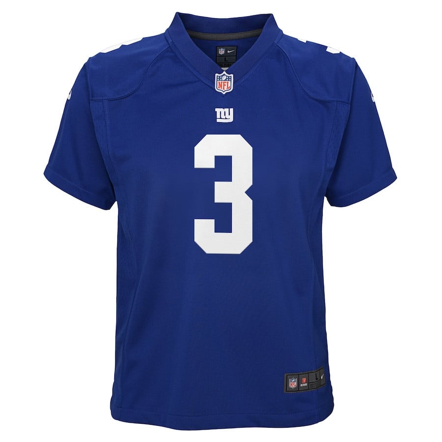 Russell Wilson 3 New York Giants Nike YOUTH Game Jersey - Royal