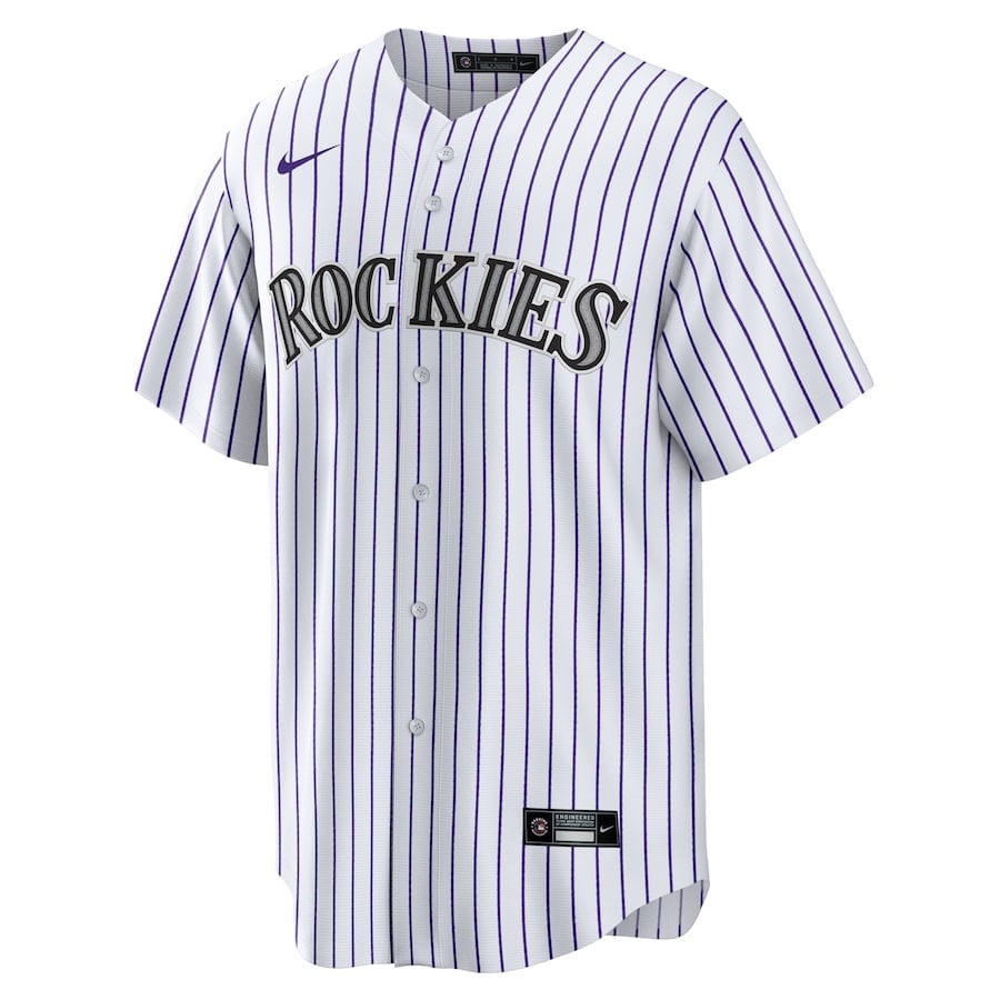 Jacob Stallings 25 Colorado Rockies Home Men Jersey - White