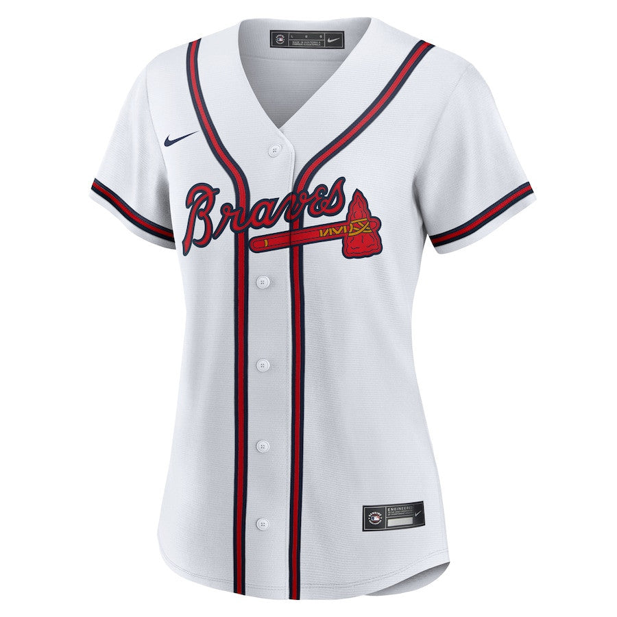 Spencer Strider 99 Atlanta Braves Women's Home Jersey - White
