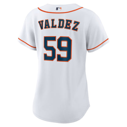 Framber Valdez 59 Houston Astros Women's Home Jersey - White