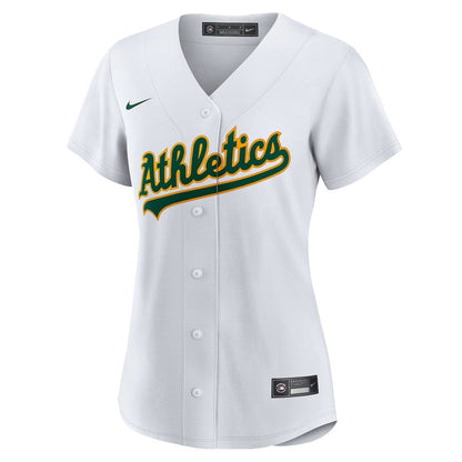 Michel Otañez 47 Athletics Women's Home Jersey - White