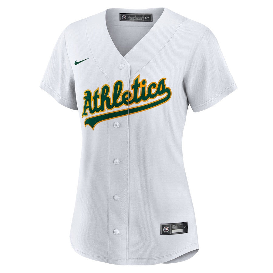 Shea Langeliers 23 Athletics Women's Home Jersey - White