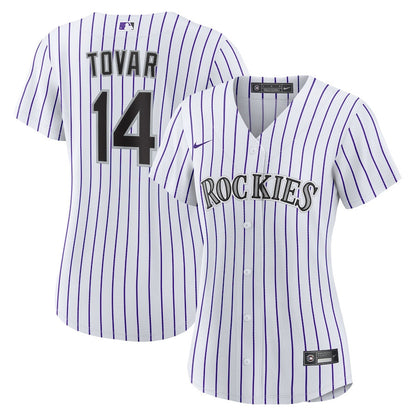 Ezequiel Tovar 14 Colorado Rockies Home Women Jersey - White