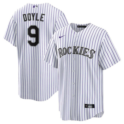 Brenton Doyle 9 Colorado Rockies Home Men Jersey - White
