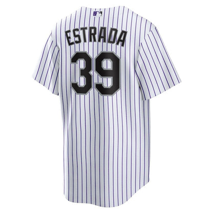 Thairo Estrada 39 Colorado Rockies Home Men Jersey - White