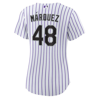 Germán Márquez 48 Colorado Rockies Home Women Jersey - White