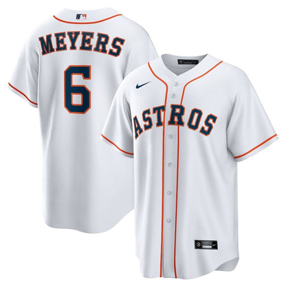Jake Meyers 6 Houston Astros Home Men Jersey - White
