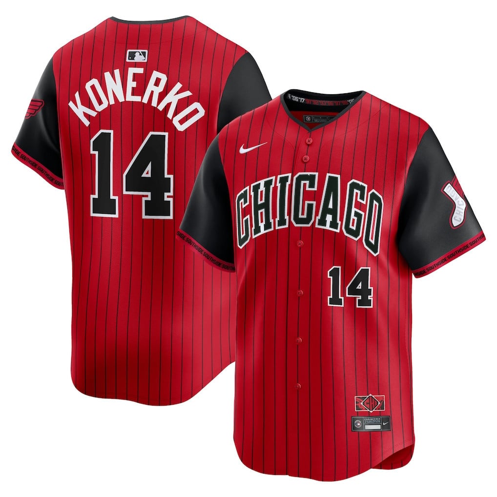 Paul Konerko 14 Chicago White Sox 2025 City Connect Limited Men Jersey - Red/Black