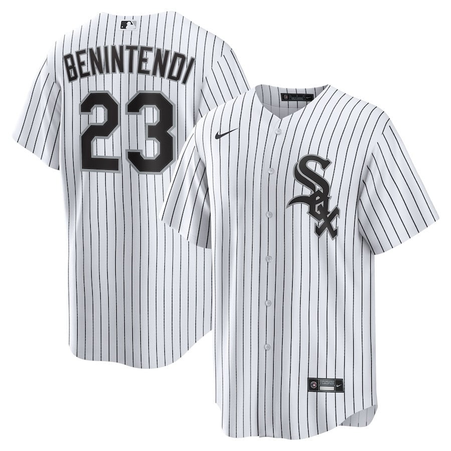 Andrew Benintendi 23 Chicago White Sox Home Player Men Jersey - White/Black