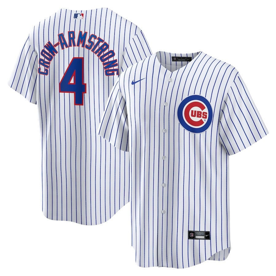 Pete Crow-Armstrong 4 Chicago Cubs Home Men Jersey - White
