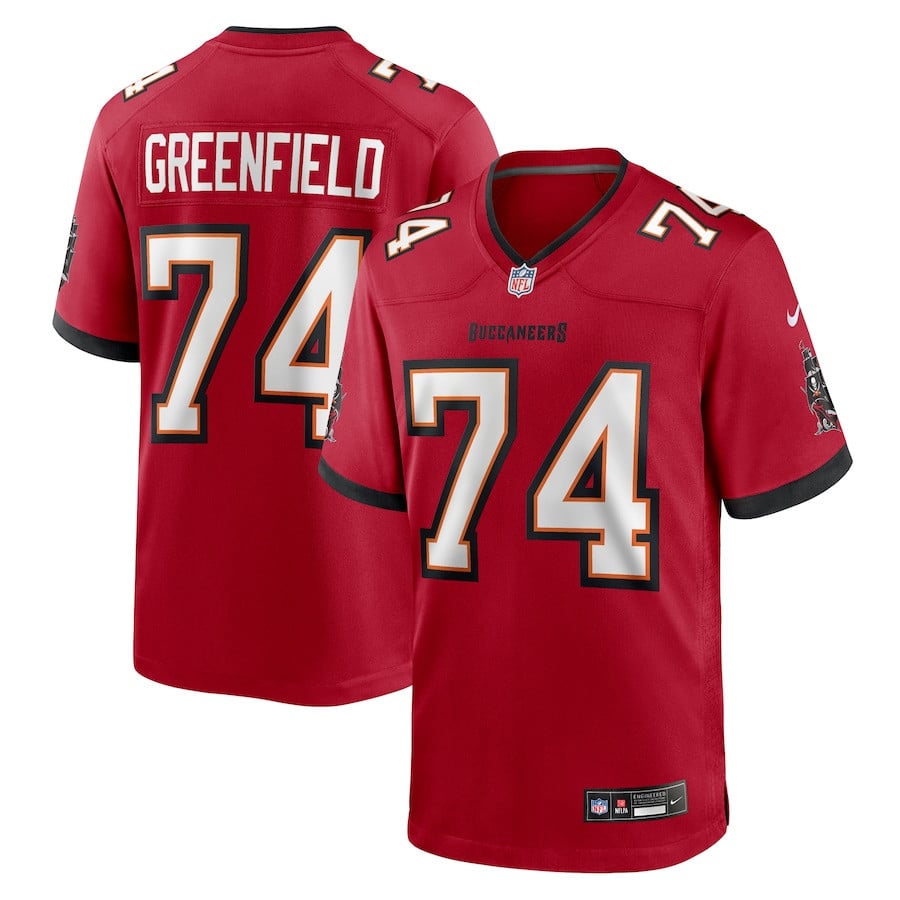 Garret Greenfield 74 Tampa Bay Buccaneers Team Game Men Jersey - Red