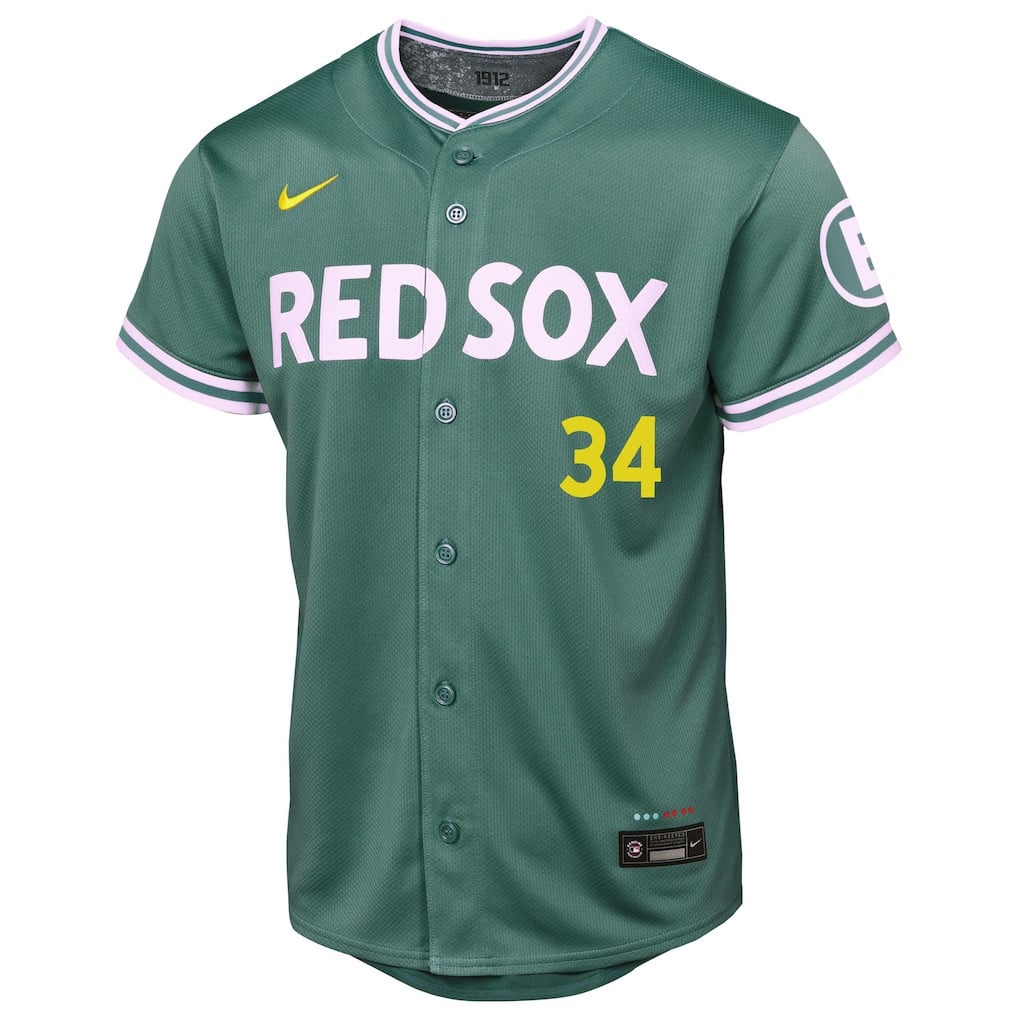 David Ortiz 34 Boston Red Sox 2025 City Connect Limited Retired YOUTH Jersey - Green