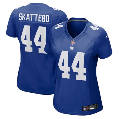 Cam Skattebo 44 New York Giants Women's Team Game Player Jersey - Royal