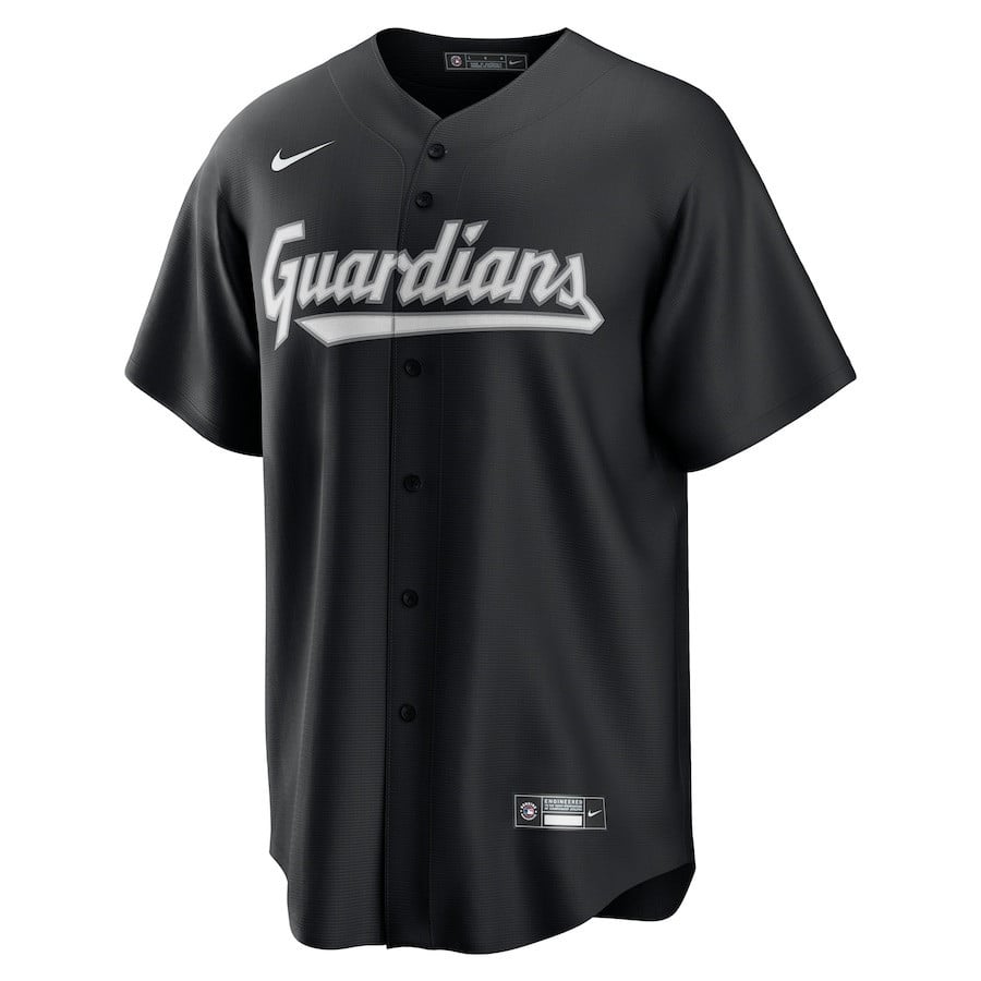 Cleveland Guardians Lights Out Men Jersey - Black